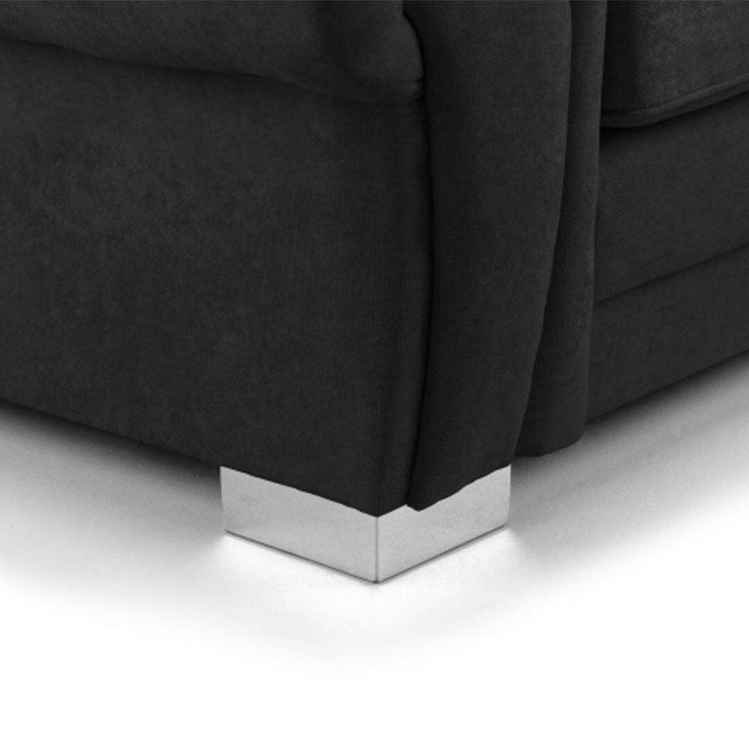 VERONA SCATTERBACK SOFA BLACK ARMCHAIR