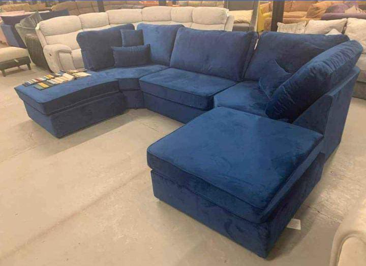 The Bishop Luxe U-Shape Sofa — Comes with 2 Giant Removable Stools!