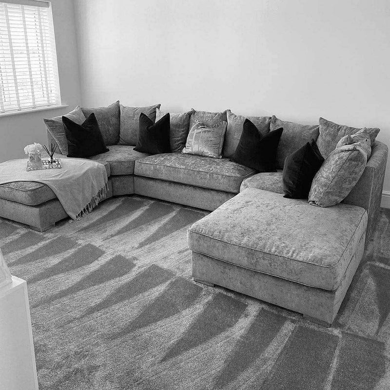 The Bishop Luxe U-Shape Sofa — Comes with 2 Giant Removable Stools!