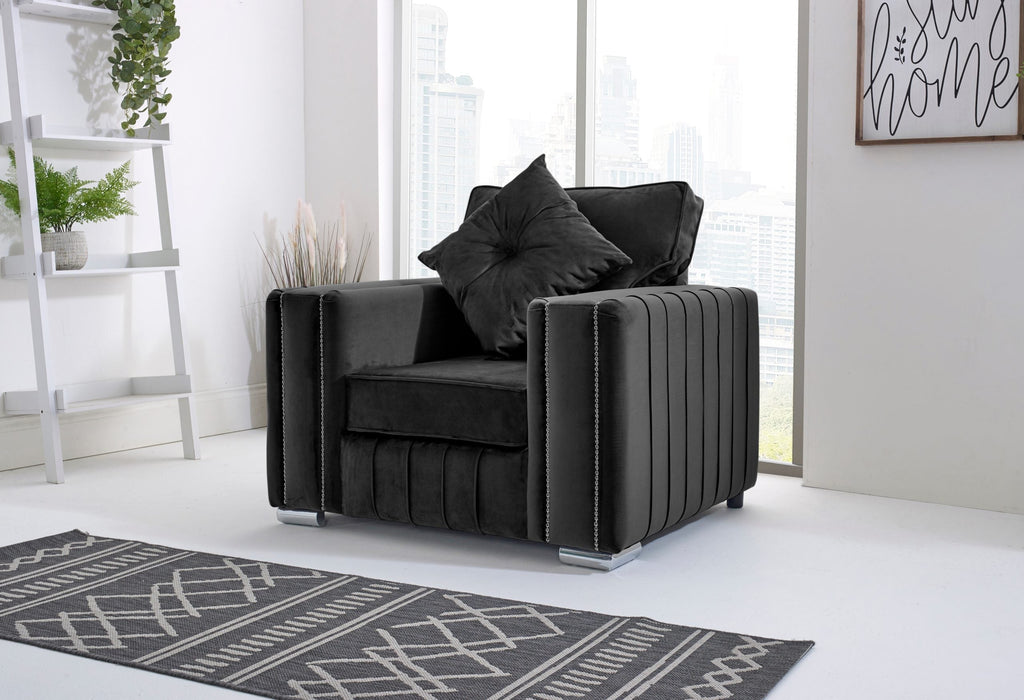 LILLY FULLBACK CORNER SOFA WITH PLUSH CUSHIONS