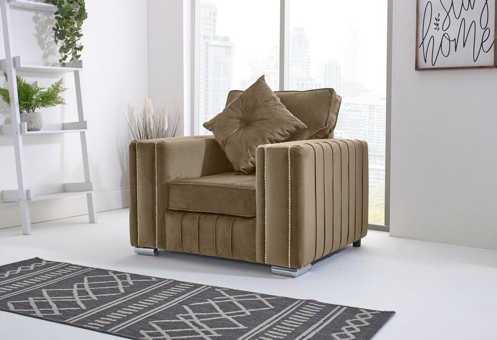 LILLY FULLBACK CORNER SOFA WITH PLUSH CUSHIONS