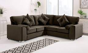 PLUSH VELVET LARGE CORNER SOFA WITH DUAL ARMREST
